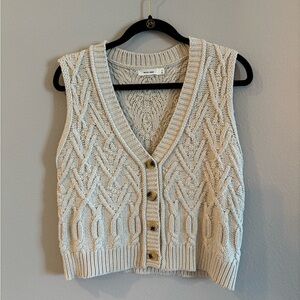 Knit Button Up Vest